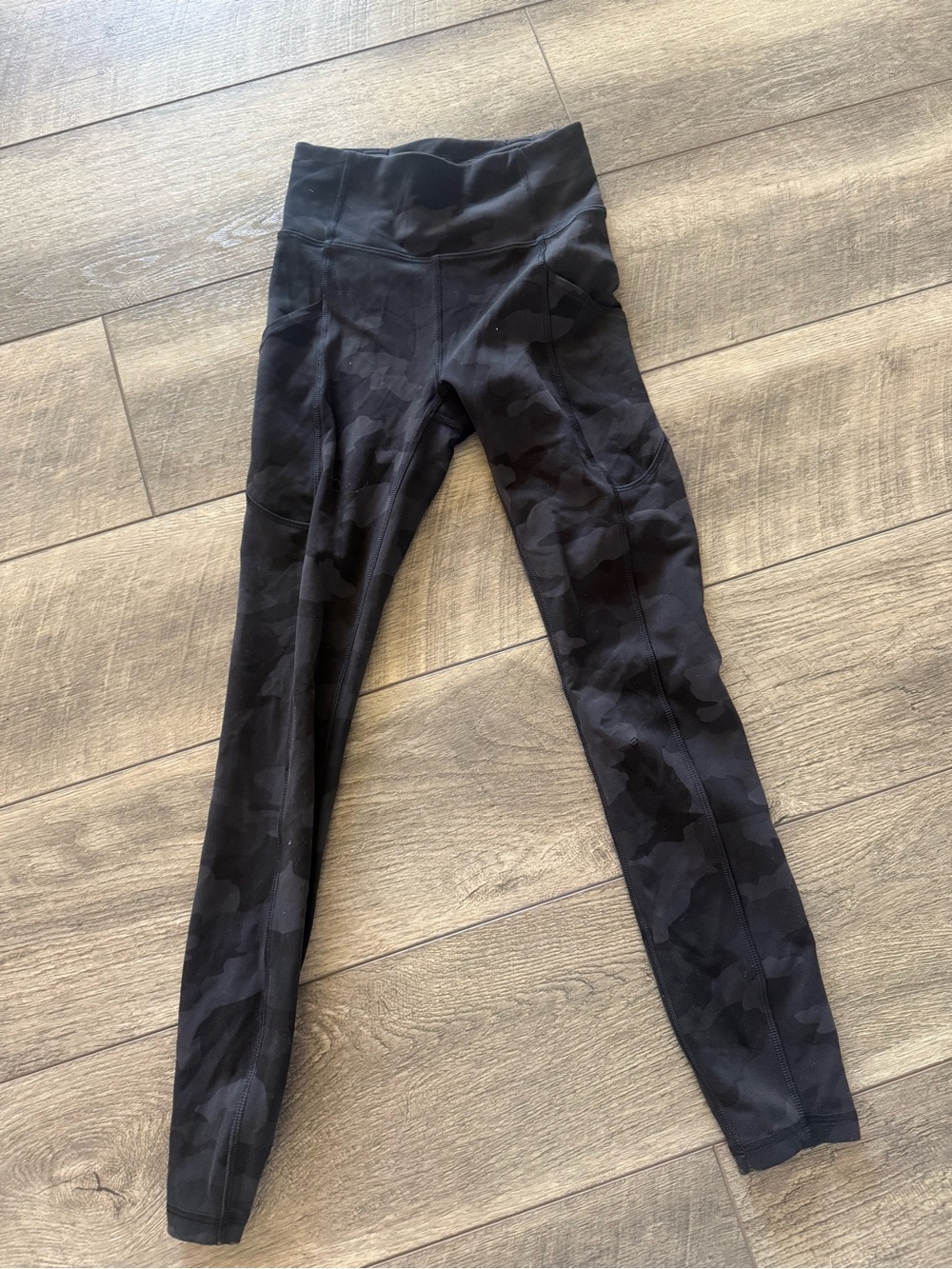 Lululemon Black Camouflage Leggings